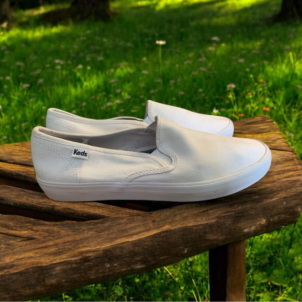 Keds Women's White Classic Canvas Champion Sneakers Shoes Size 9 Dream Foam